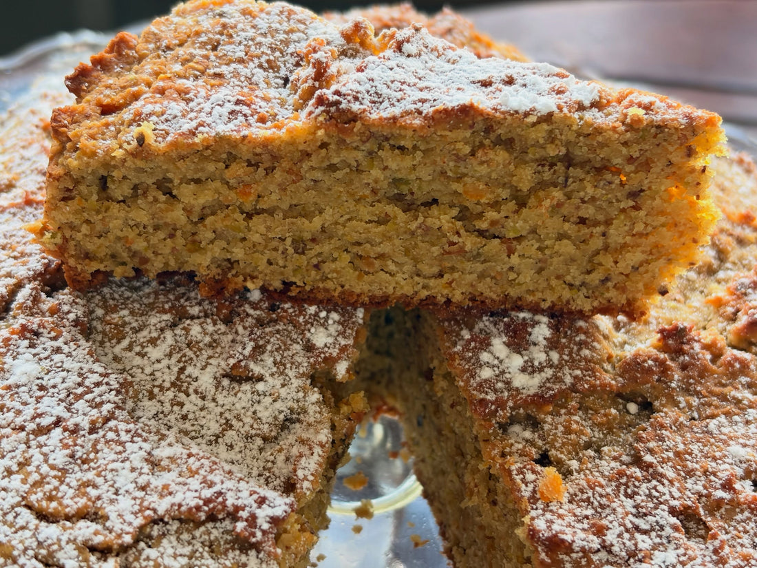 Torta soffice al pistacchio e mandorle