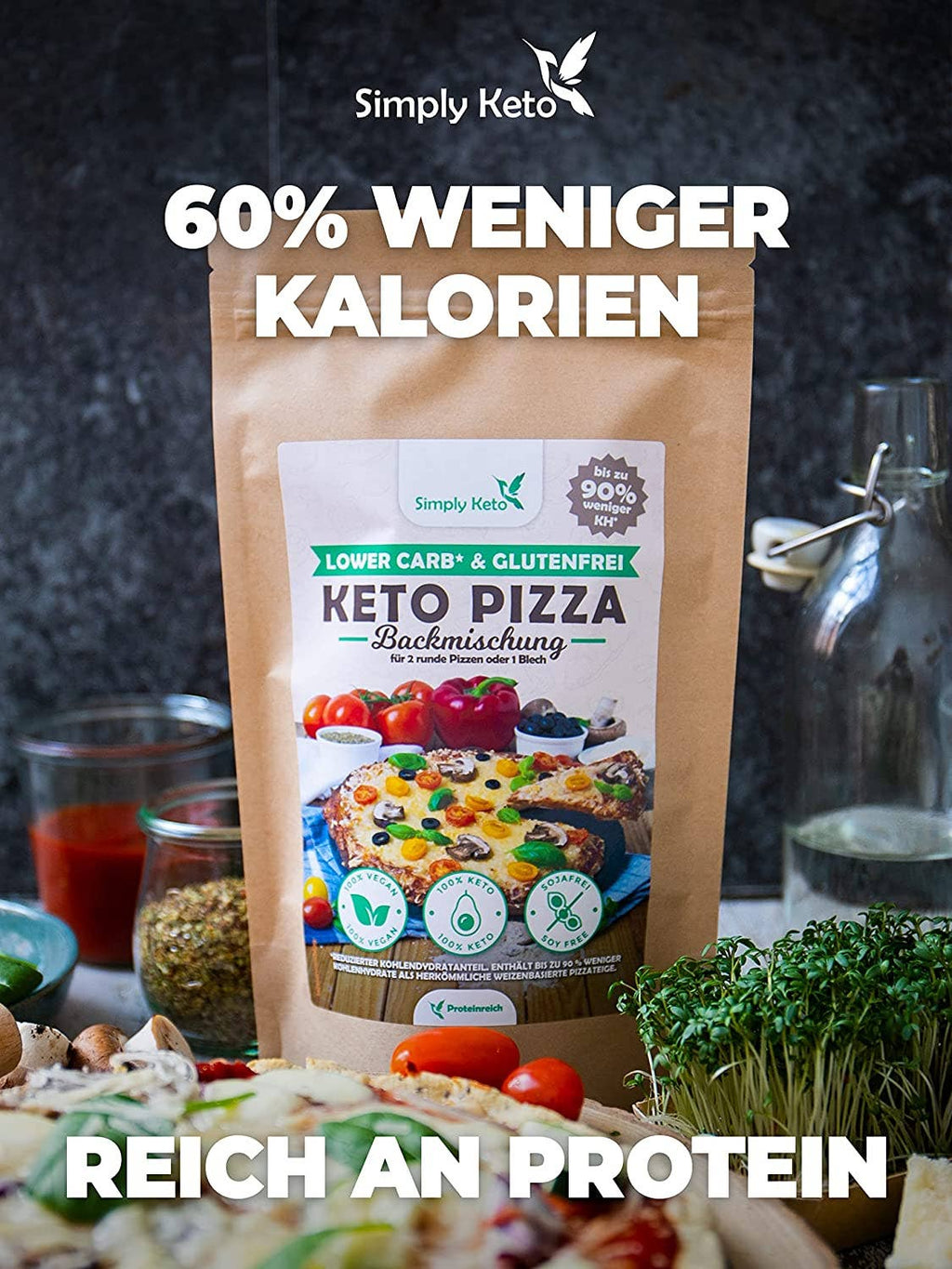 Mix per pizza keto a basso contenuto di carboidrati