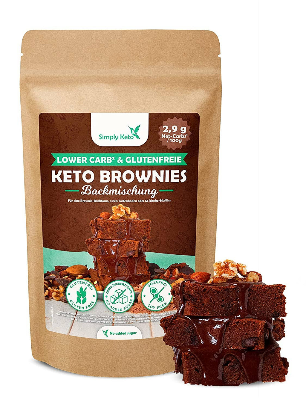 Miscela per brownie keto e a basso contenuto di carboidrati