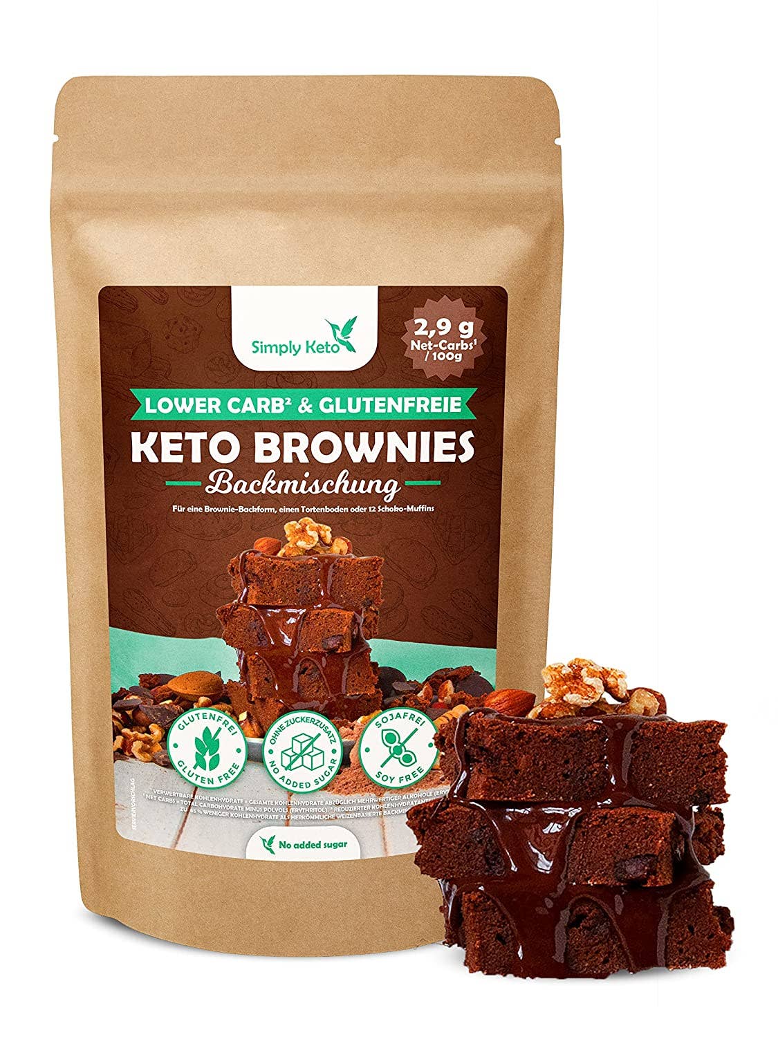 Miscela per brownie keto e a basso contenuto di carboidrati