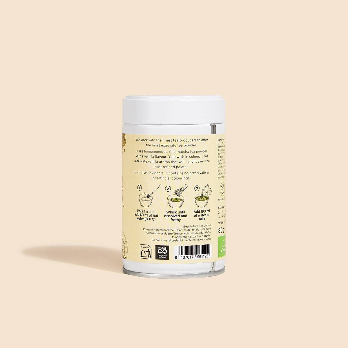 Matcha biologico alla vaniglia: 30 grammi