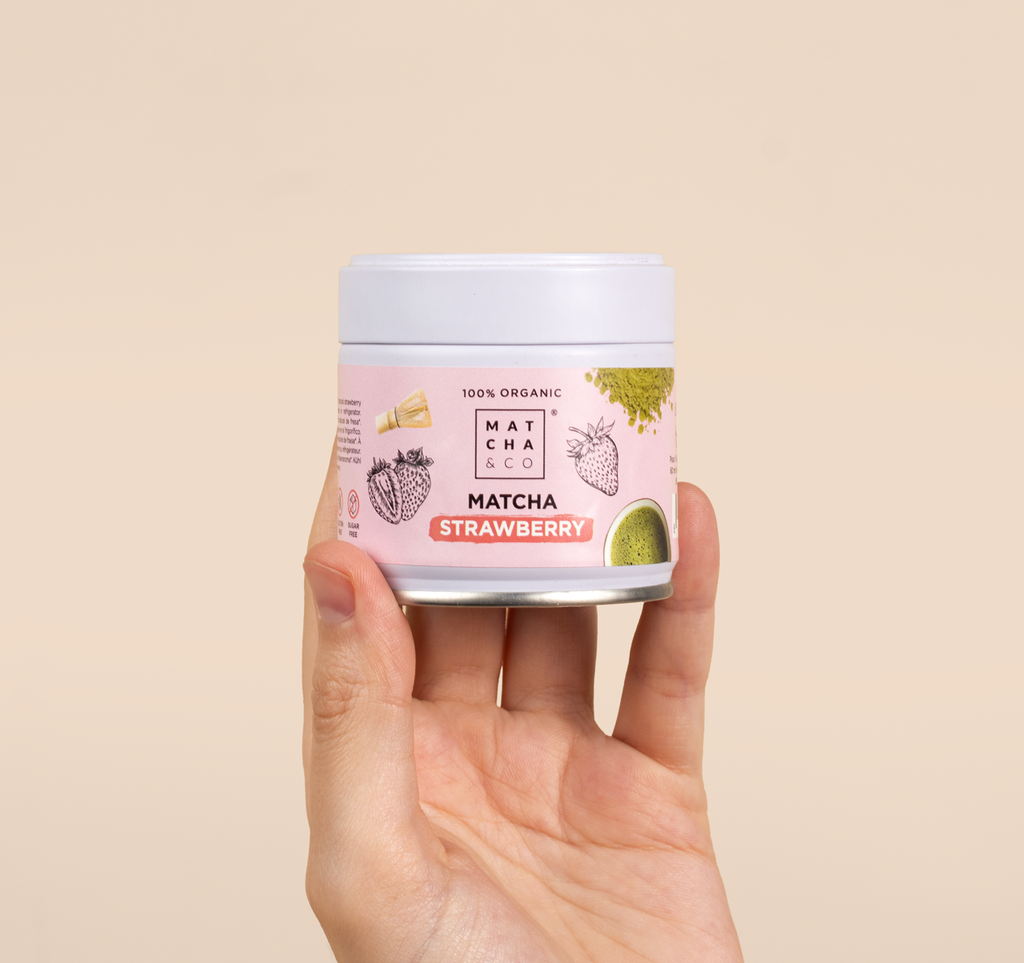 Matcha biologico alla fragola: 30 g