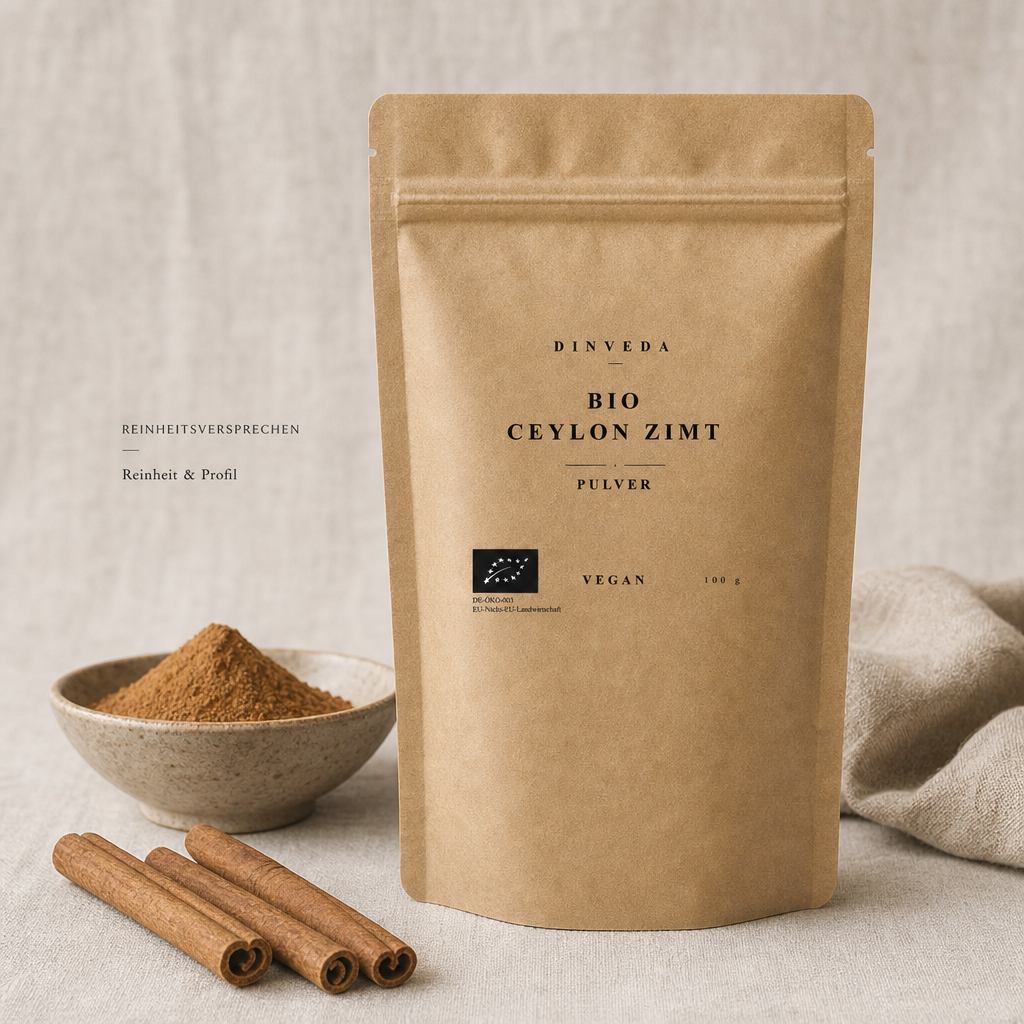 Polvere biologica di cannella di Ceylon  per porridge, cacao e dolci