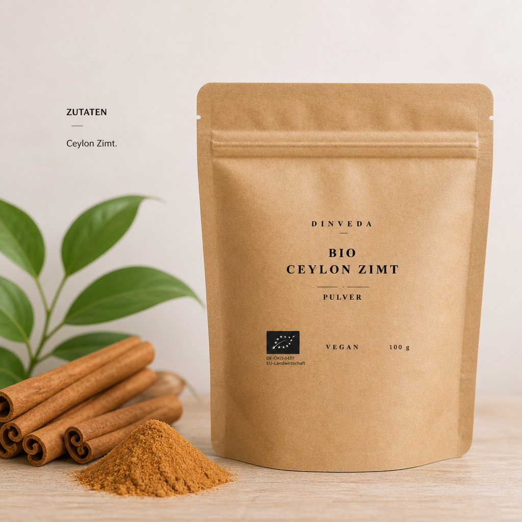 Polvere biologica di cannella di Ceylon  per porridge, cacao e dolci