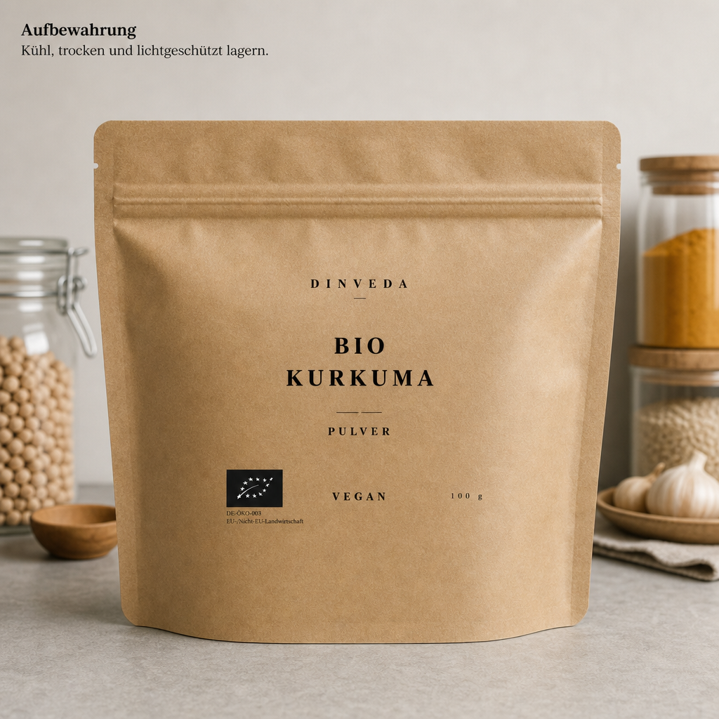 Polvere biologica di curcuma  per latte d'oro, curry e cucina
