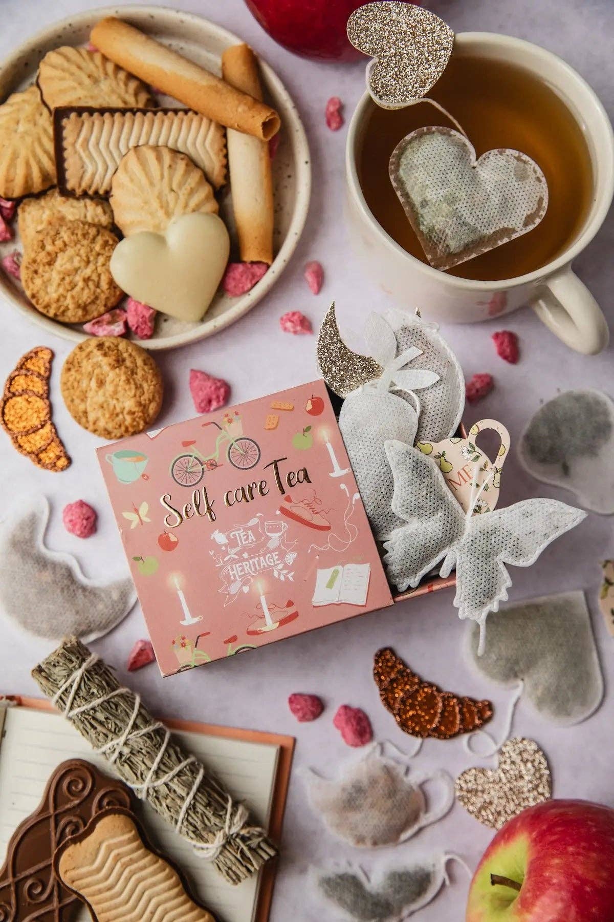 Cofanetto di Tè Self Care Tea – 10 Bustine a Forme Cocooning