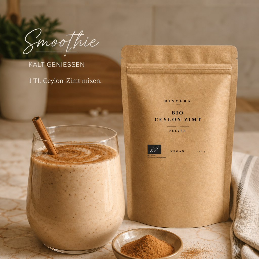 Polvere biologica di cannella di Ceylon  per porridge, cacao e dolci