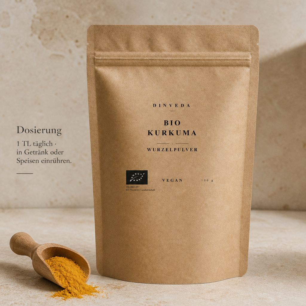 Polvere biologica di curcuma  per latte d'oro, curry e cucina