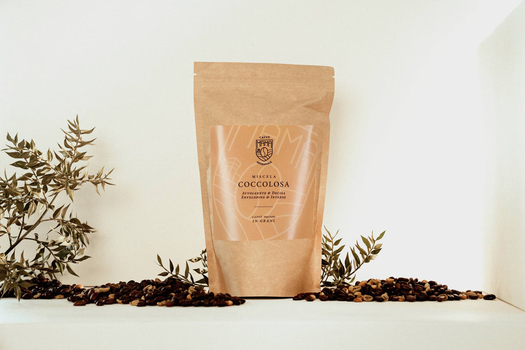 COCCOLOSA Miscela ricca e morbida, caffè in grani 250g