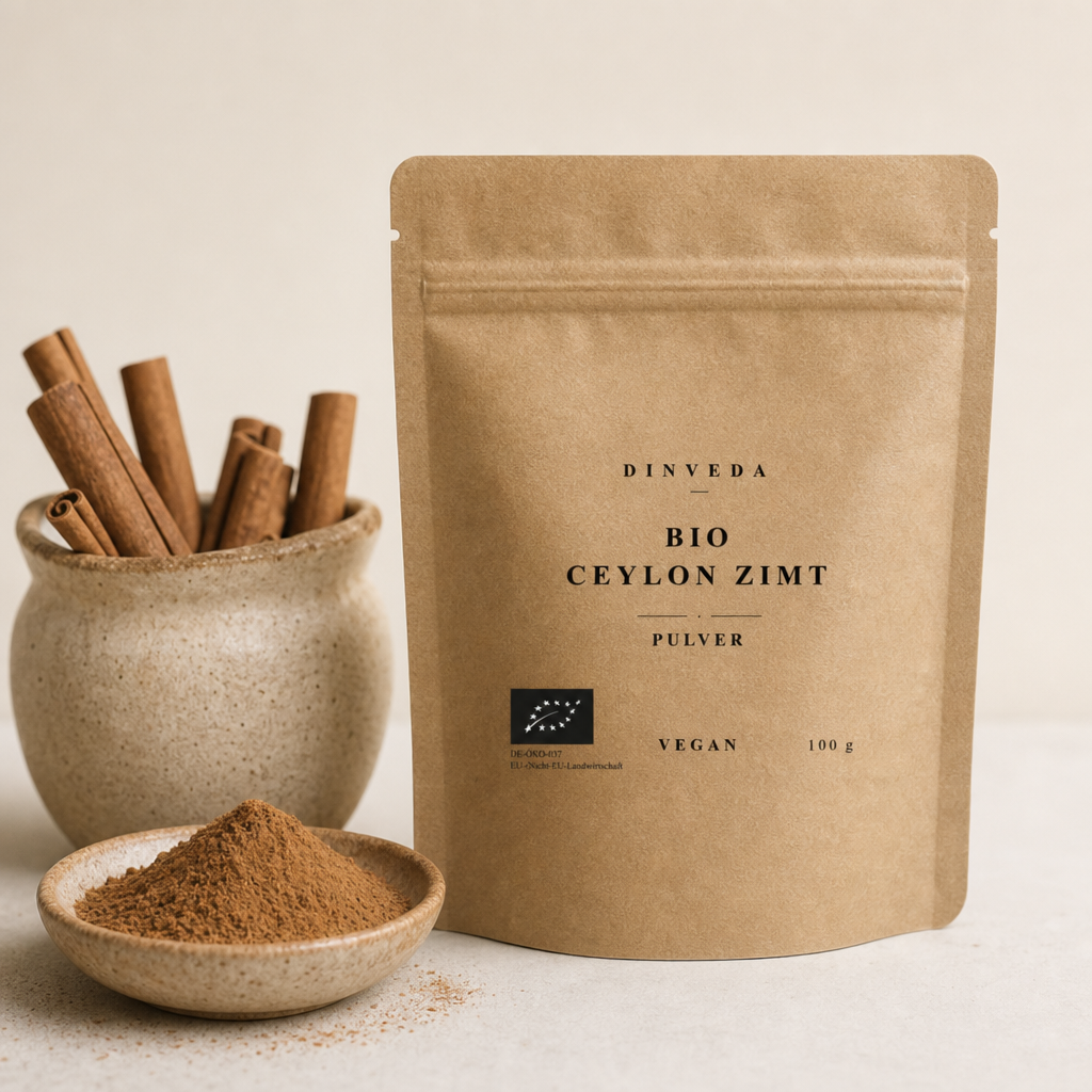 Polvere biologica di cannella di Ceylon  per porridge, cacao e dolci