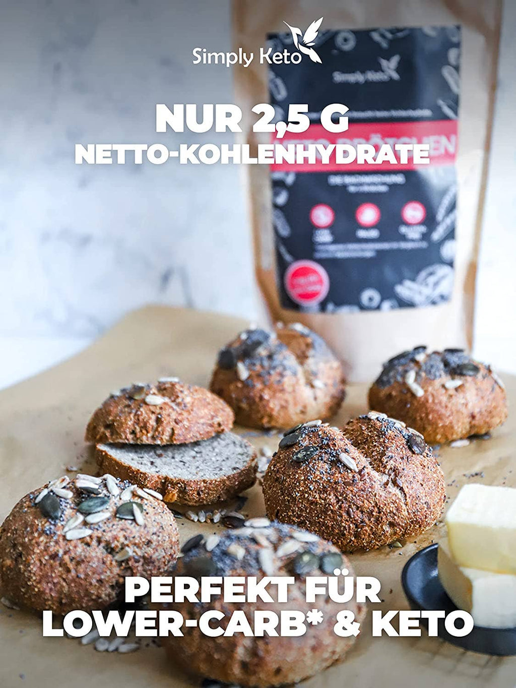 Mix per panini keto a basso contenuto di carboidrati