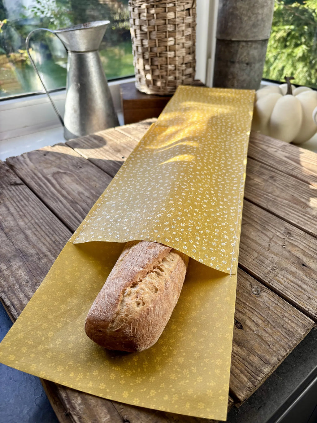 Sacchetto per baguette in cera d'api