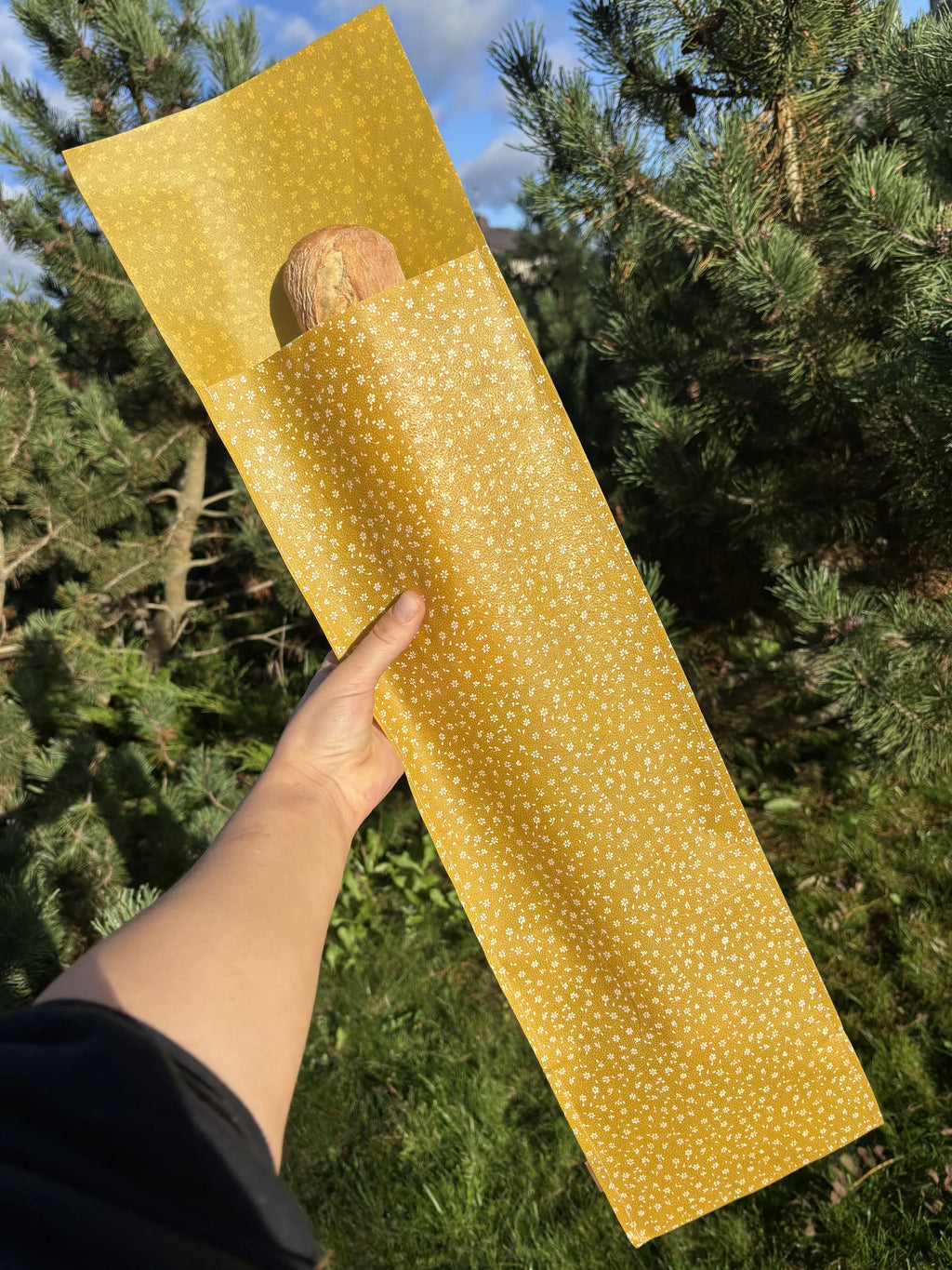 Sacchetto per baguette in cera d'api