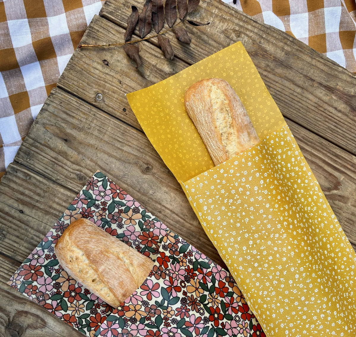 Sacchetto per baguette in cera d'api