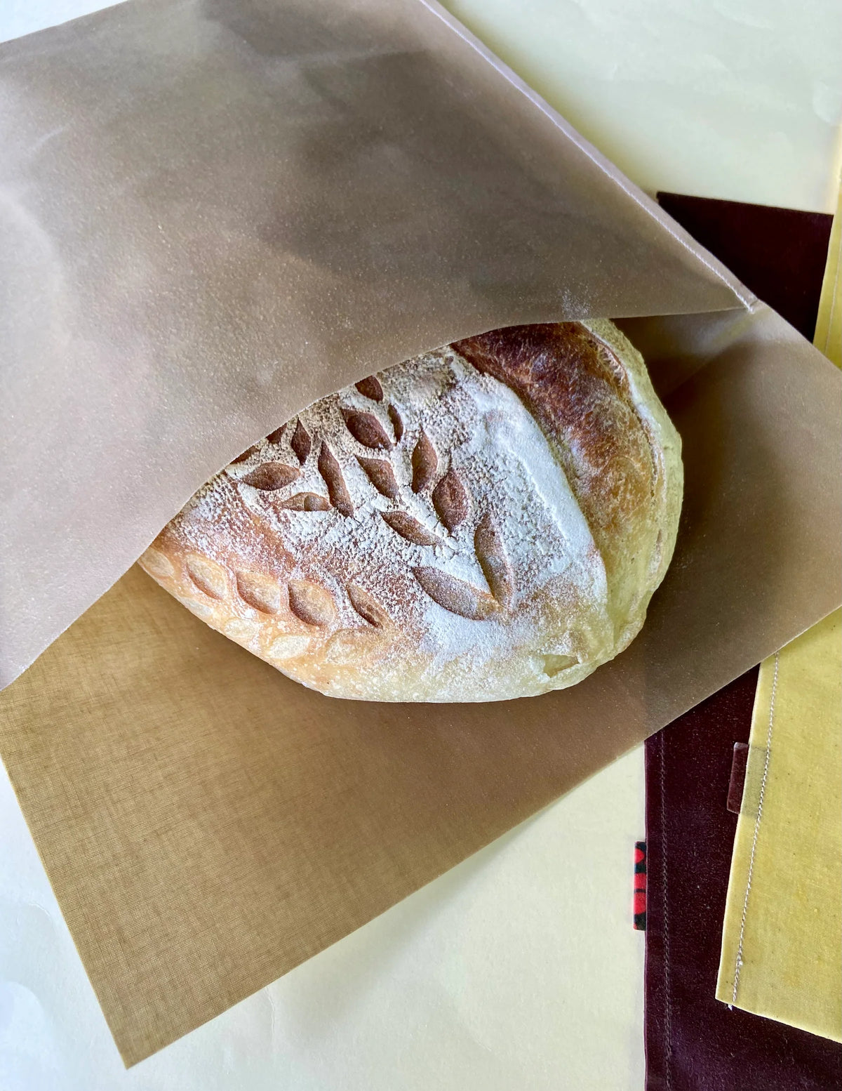 Sacchetto per pane in cera d'api
