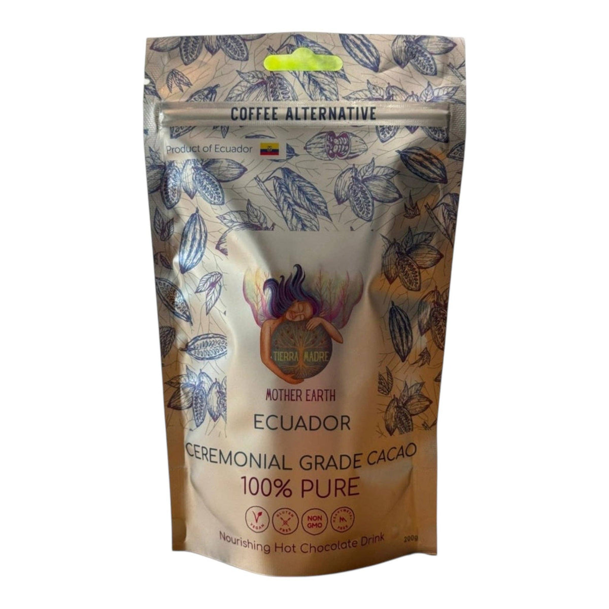 "Mother Earth Ecuador" : Cacao di qualità cerimoniale: 50 g