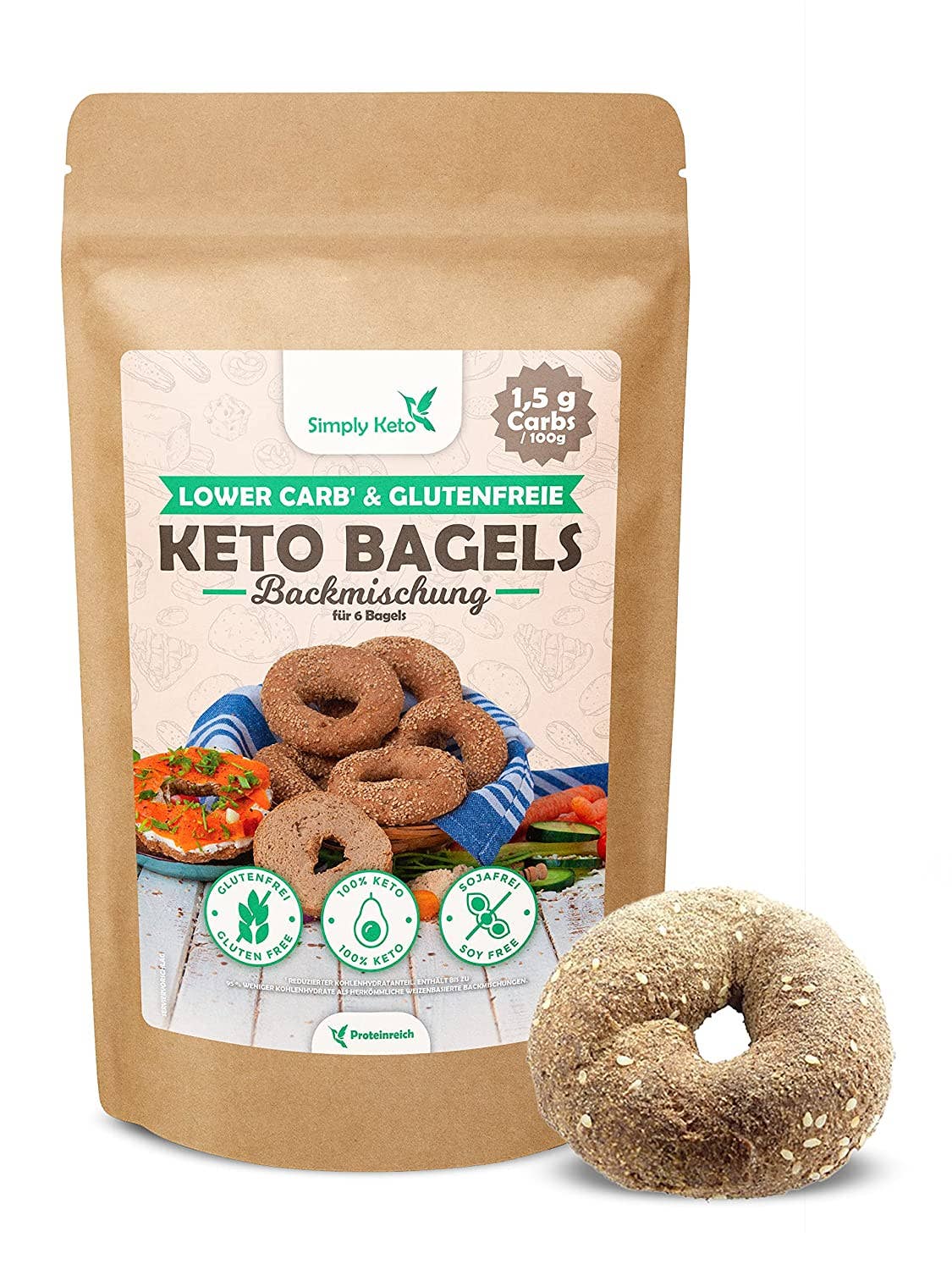 Miscela di cottura per bagel a basso contenuto di carboidrati