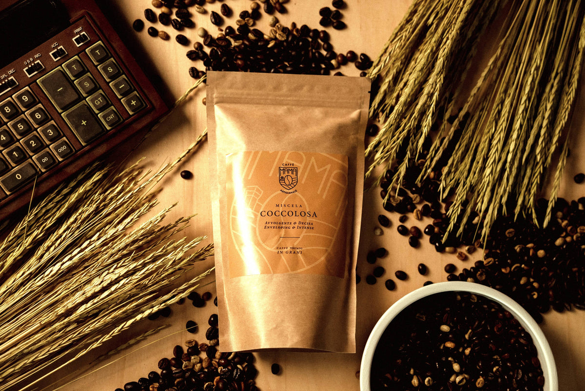 COCCOLOSA Miscela ricca e morbida, caffè in grani 250g