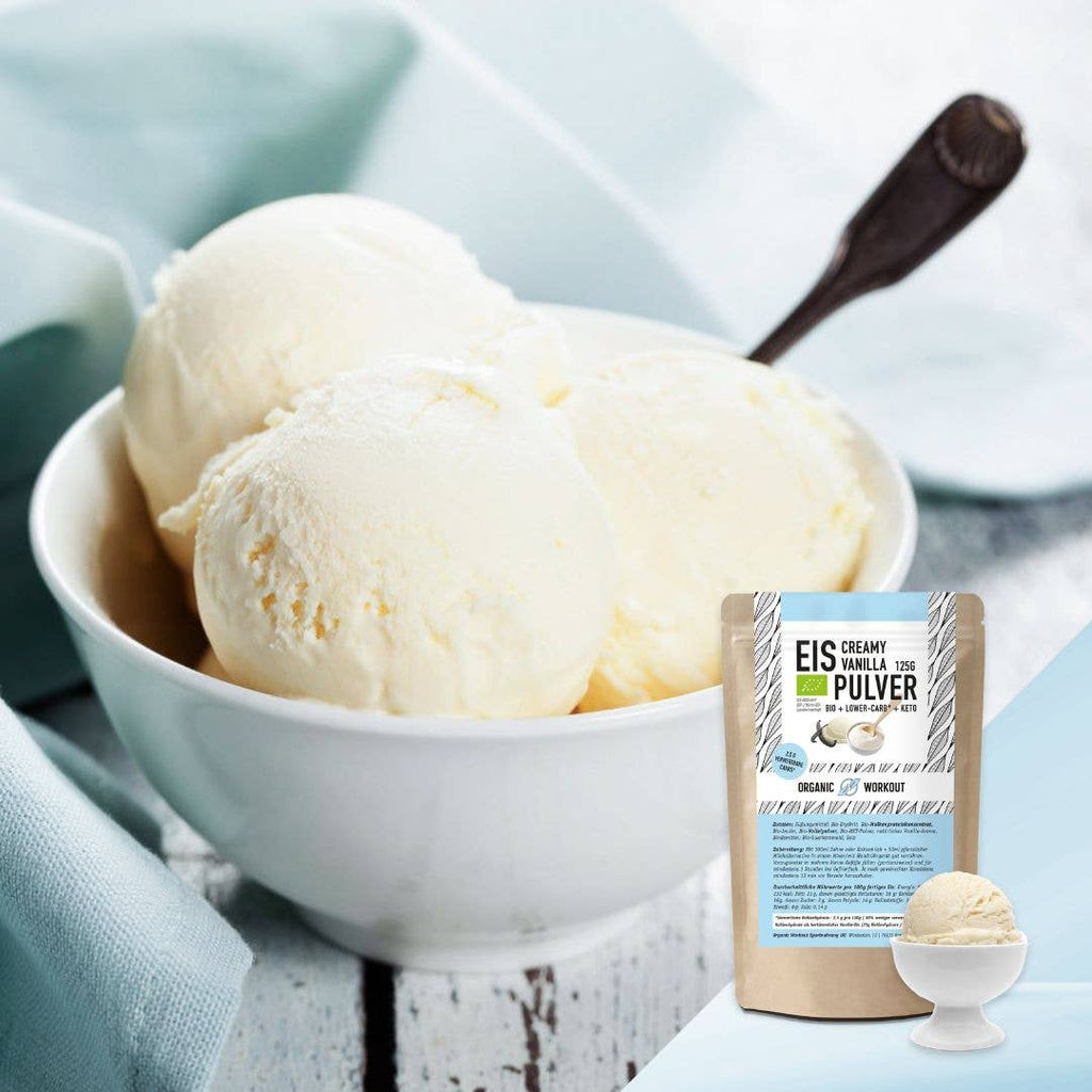 Gelato alla vaniglia a basso contenuto di carboidrati - Keto-friendly
