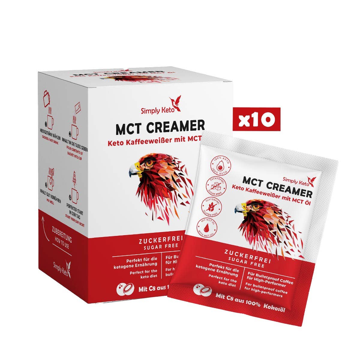 McT creamer BulletProof Coffee confezione da 10 bustine