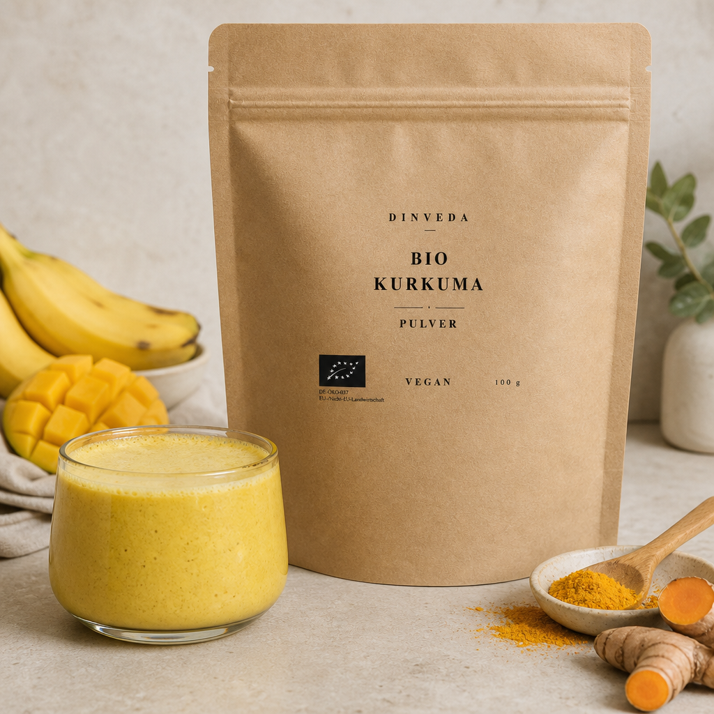 Polvere biologica di curcuma  per latte d'oro, curry e cucina