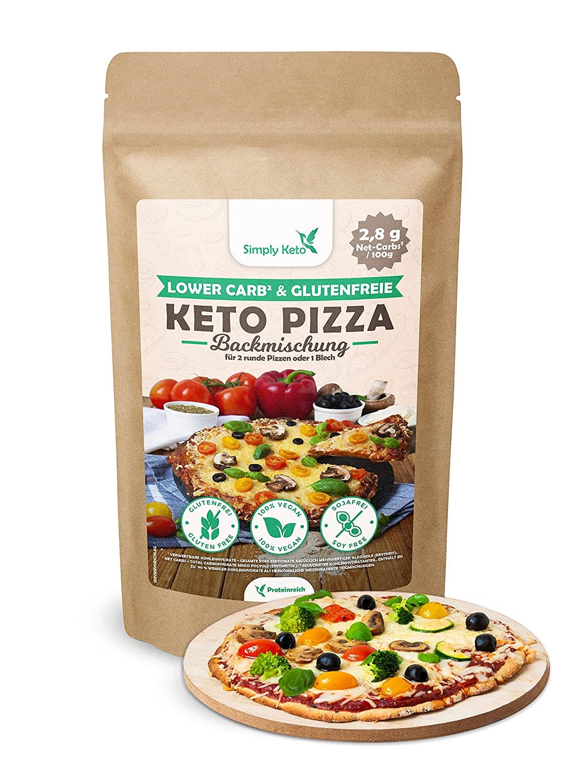 Mix per pizza keto a basso contenuto di carboidrati