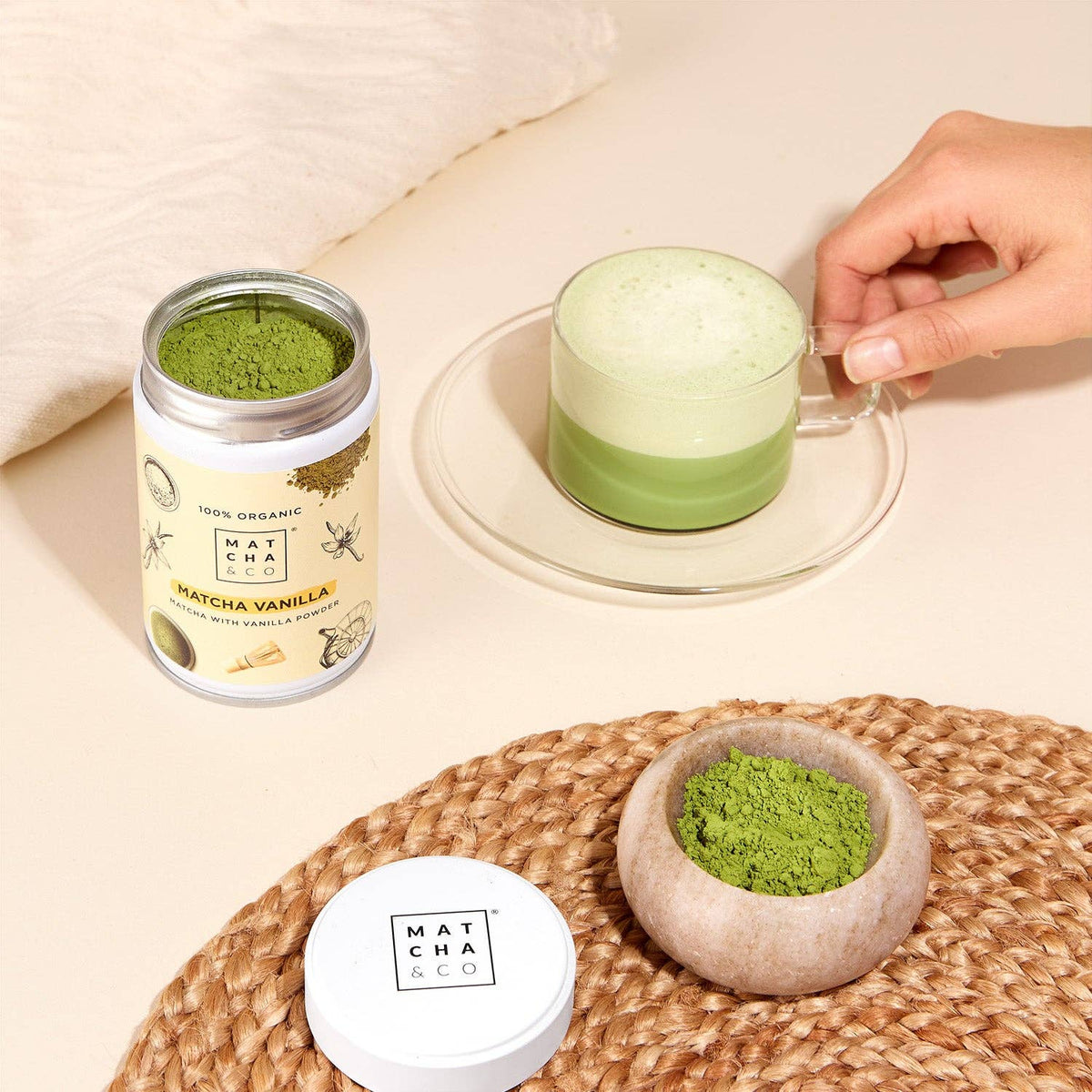 Matcha biologico alla vaniglia: 30 grammi