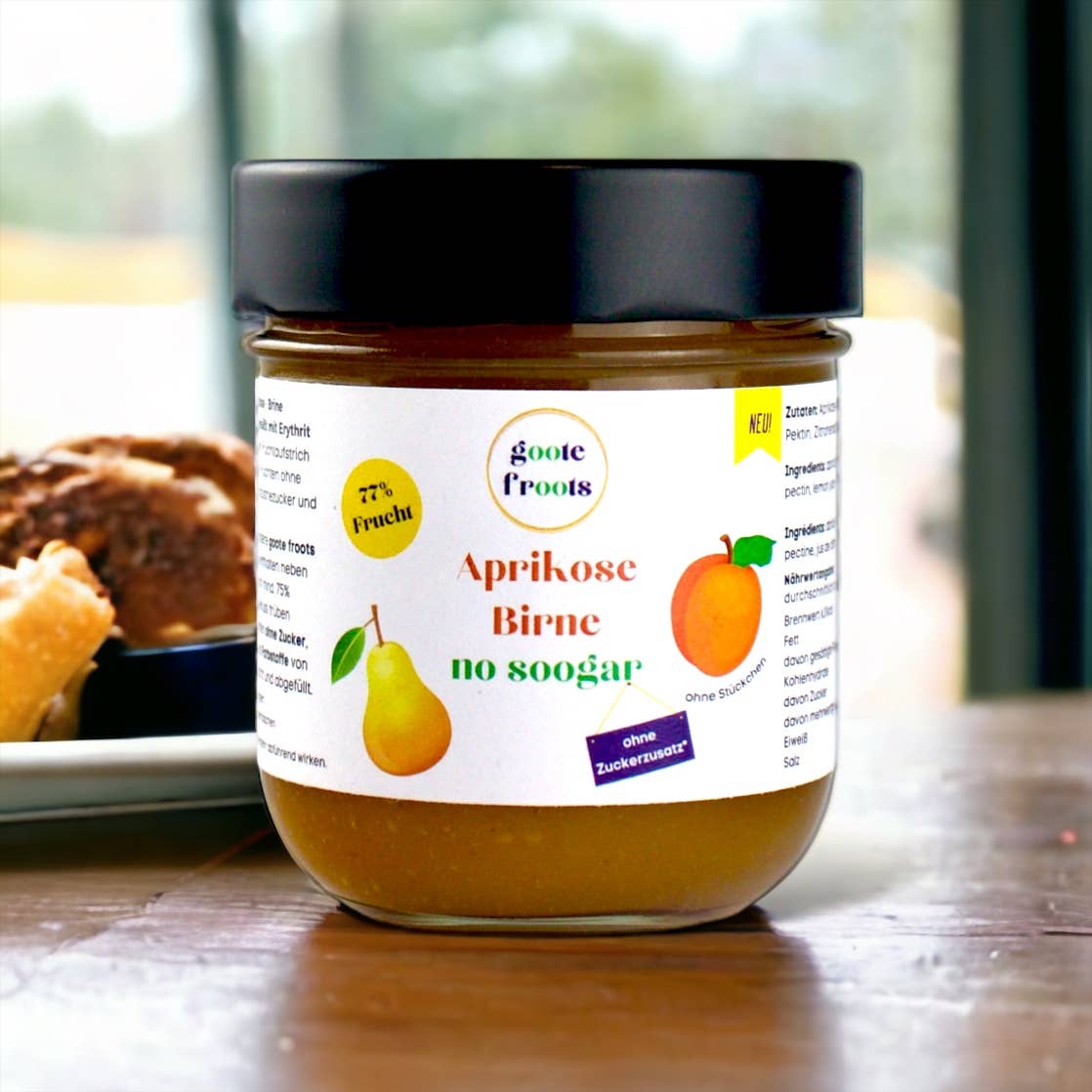 Crema di frutta all'albicocca senza zucchero 77% Frutta