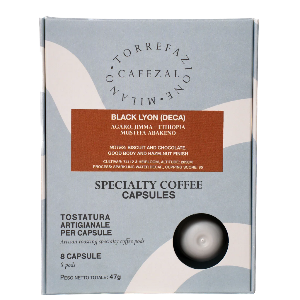 Capsules - Black Lyon decaffeinato - (confezione da 8 pezzi)