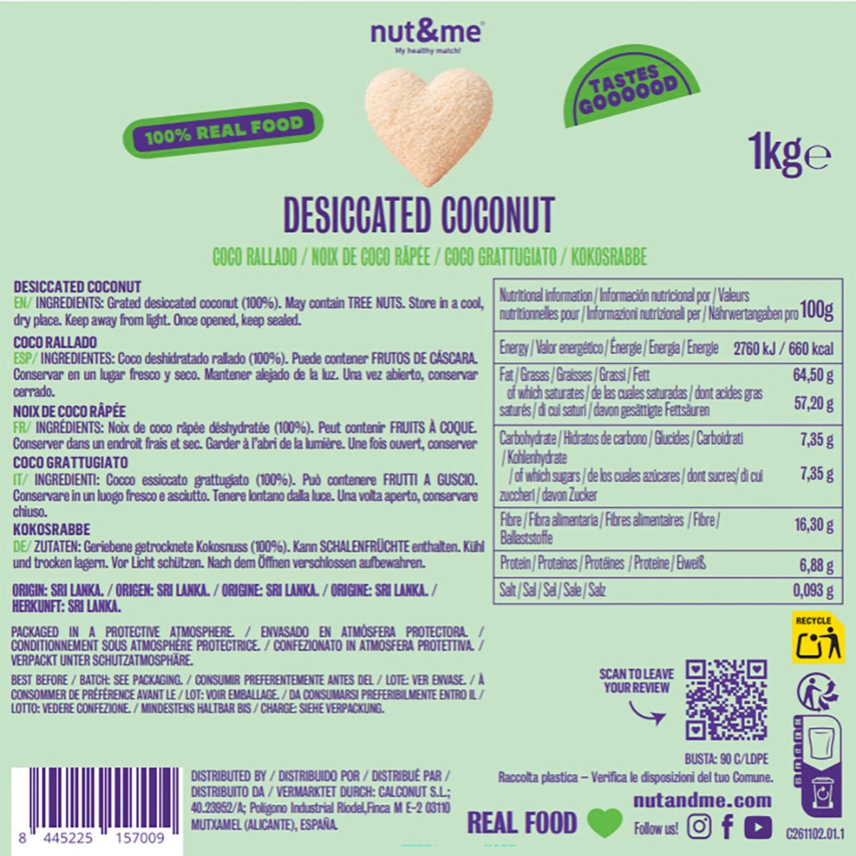 COCCO GRATTUGIATO 1 KG