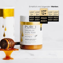 PURITI Miele di Manuka MGO 400+ 500 g dalla Nuova Zelanda
