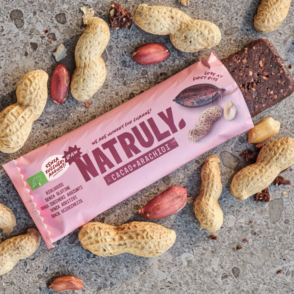 Barretta Raw al Cacao e Arachidi BIO | 40 g