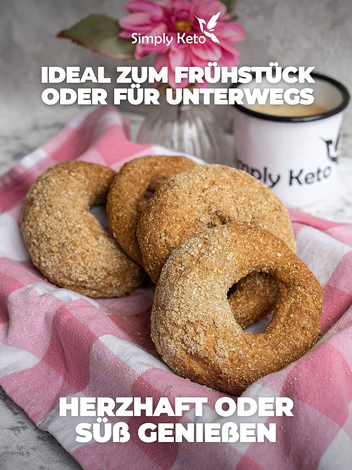 Miscela di cottura per bagel a basso contenuto di carboidrati