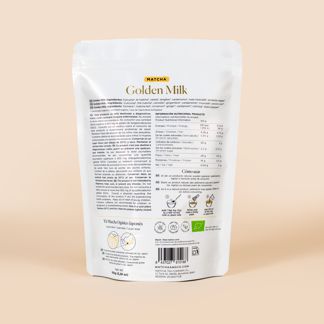 Latte dorato al matcha 80 g