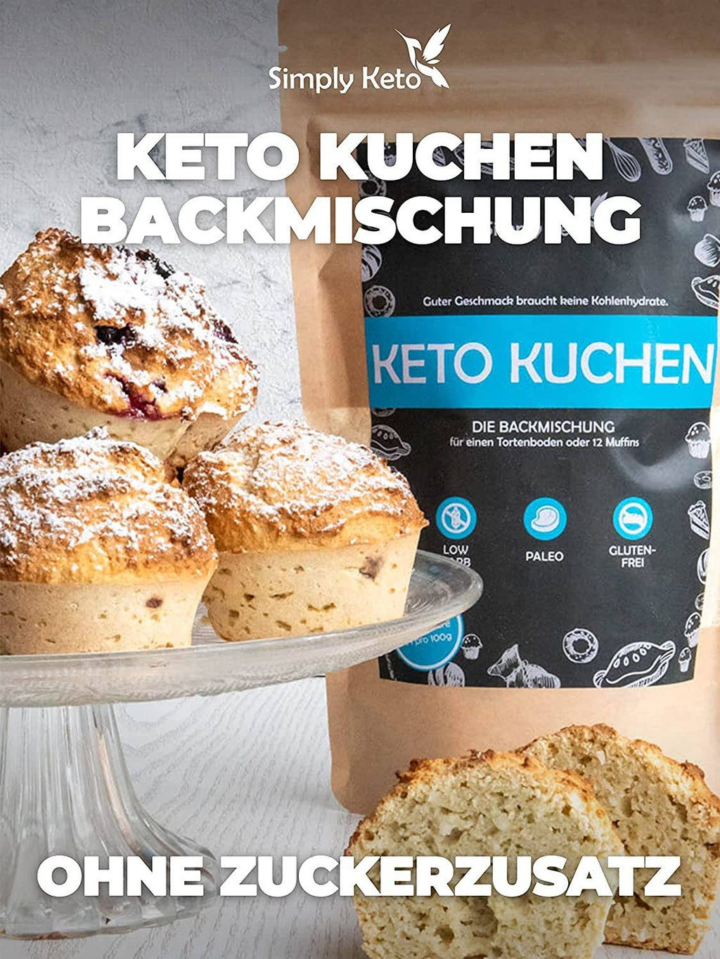 Miscela per torta keto senza zucchero