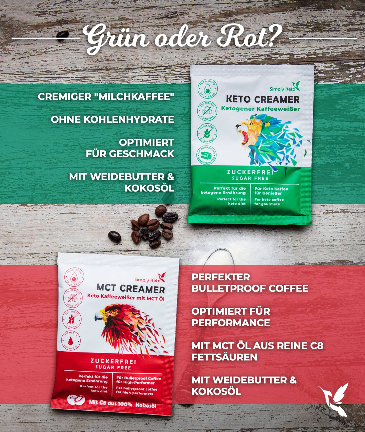 McT creamer BulletProof Coffee confezione da 10 bustine