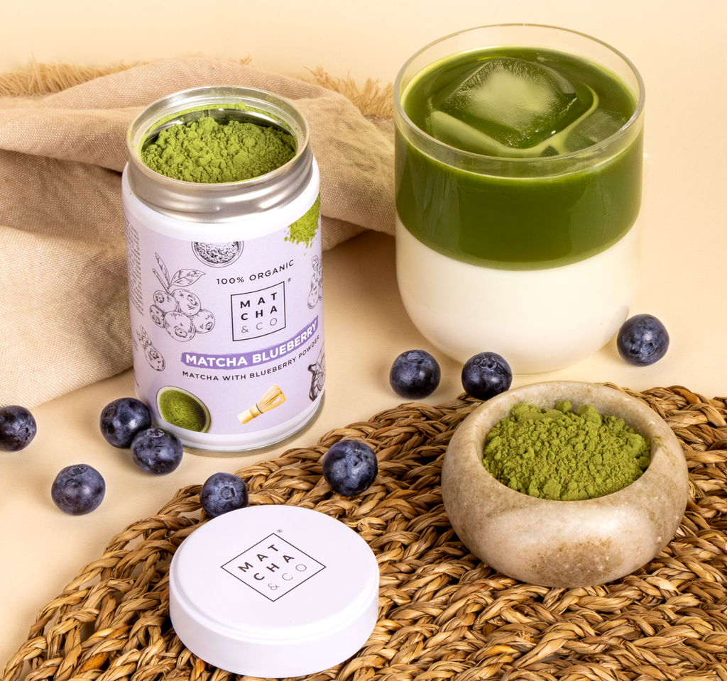Matcha biologico ai mirtilli: 80 g
