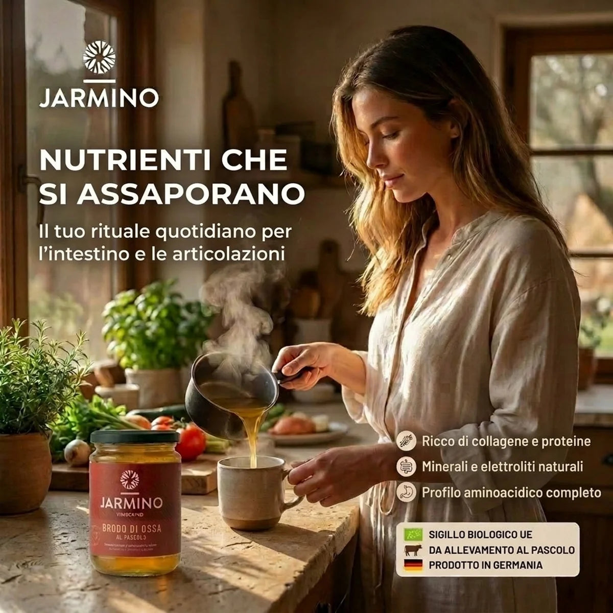 Brodo di ossa di manzo biologico (350 ml)