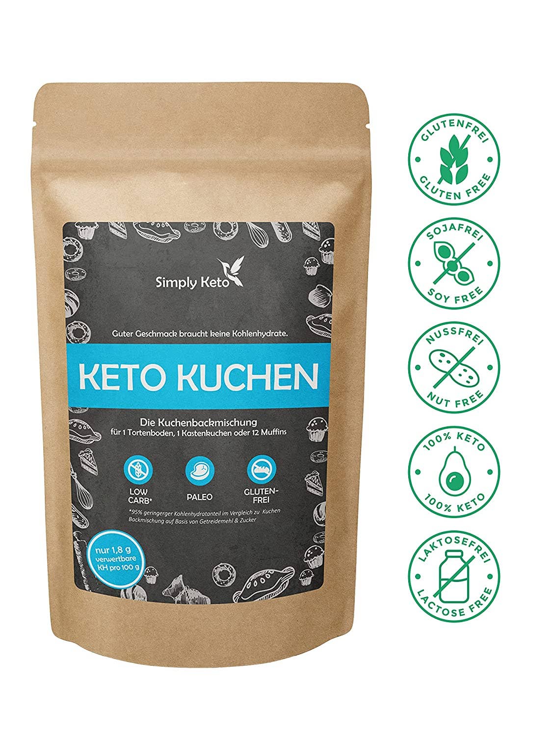 Miscela per torta keto senza zucchero