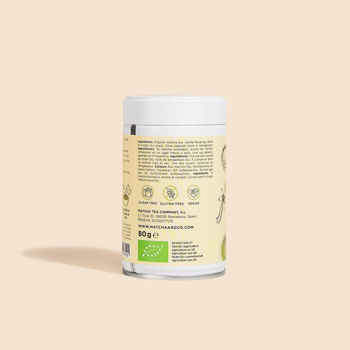 Matcha biologico alla vaniglia: 30 grammi