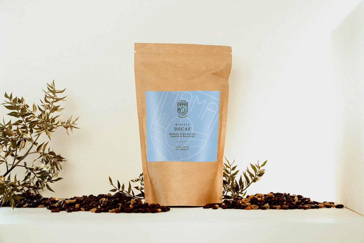 DECAF Caffè decaffeinato dal carattere spiccato, grani 250g