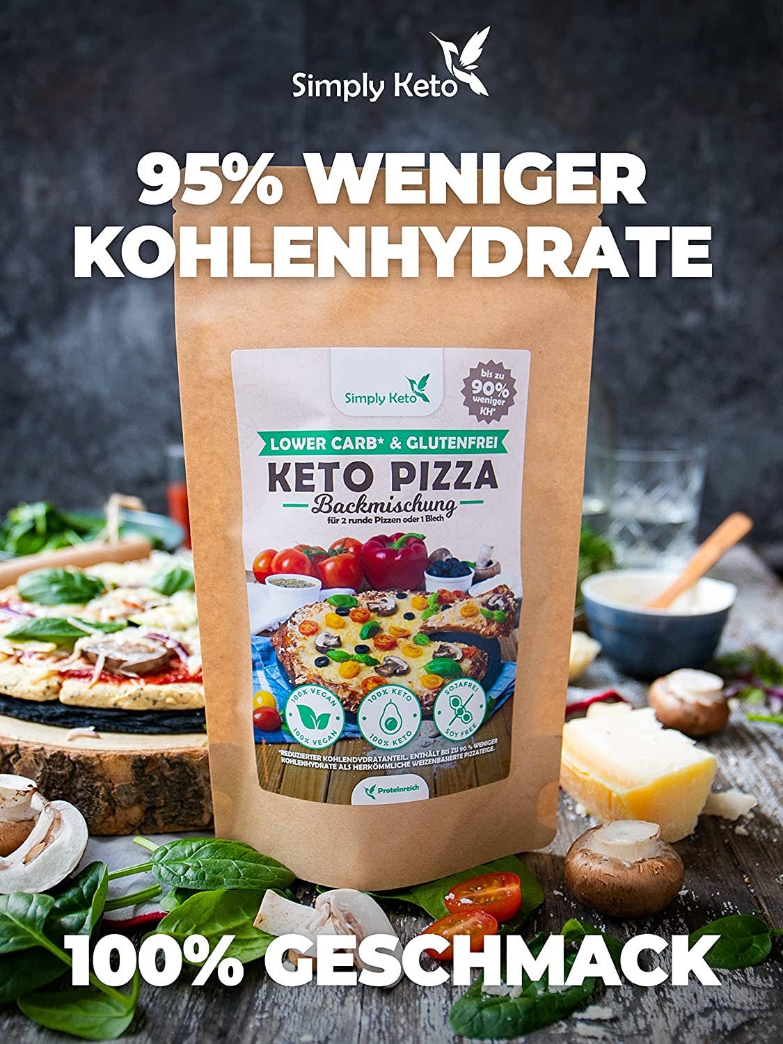 Mix per pizza keto a basso contenuto di carboidrati