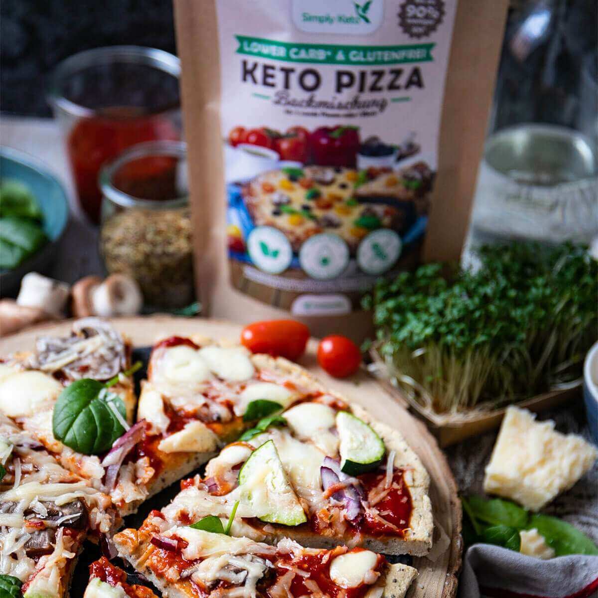 Mix per pizza keto a basso contenuto di carboidrati