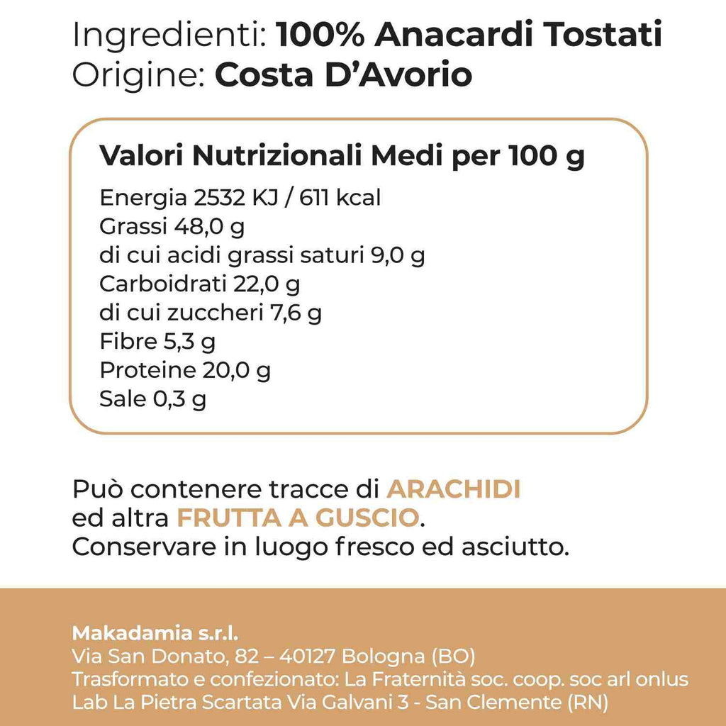 Crema 100% Anacardi 200g