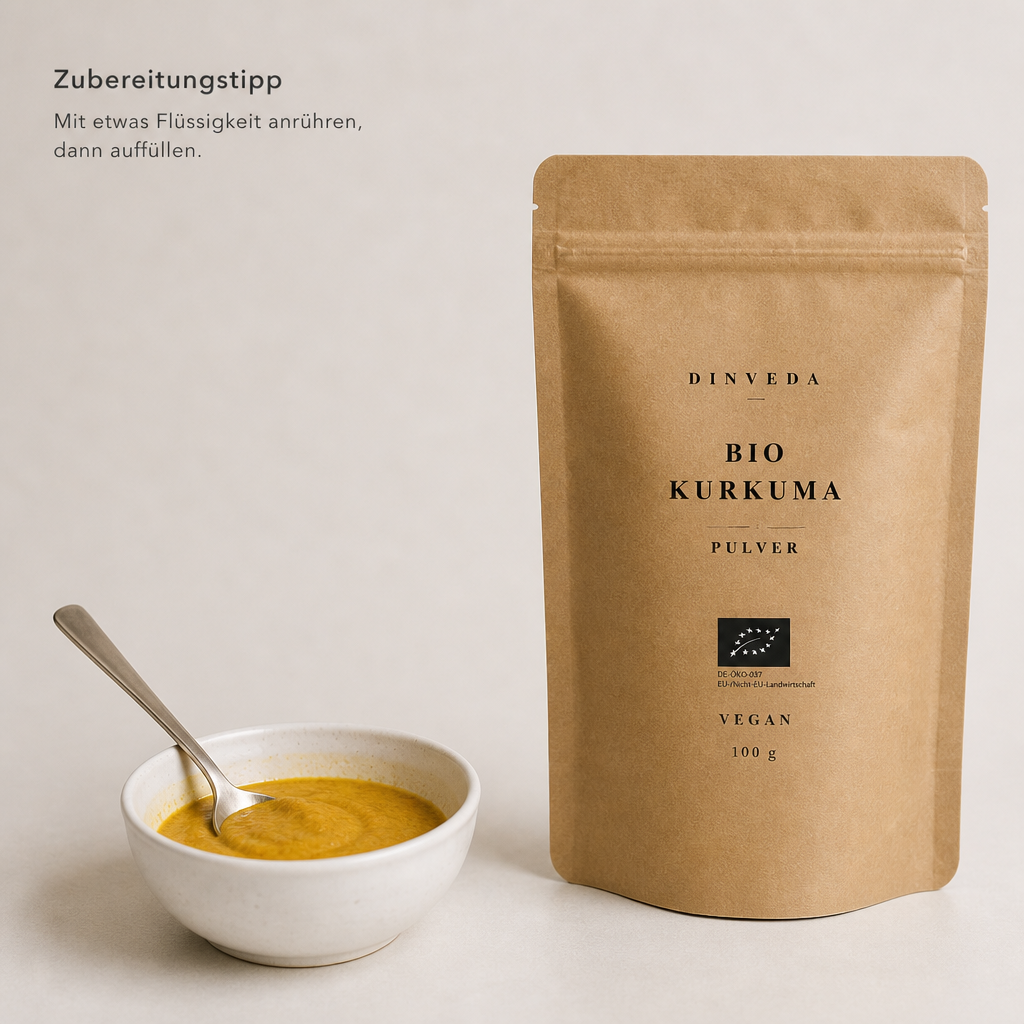 Polvere biologica di curcuma  per latte d'oro, curry e cucina