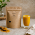 Polvere biologica di curcuma  per latte d'oro, curry e cucina