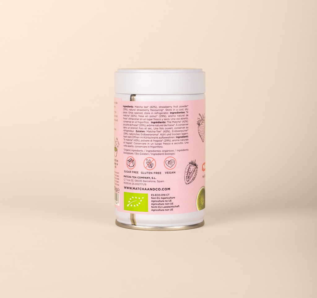Matcha biologico alla fragola: 30 g