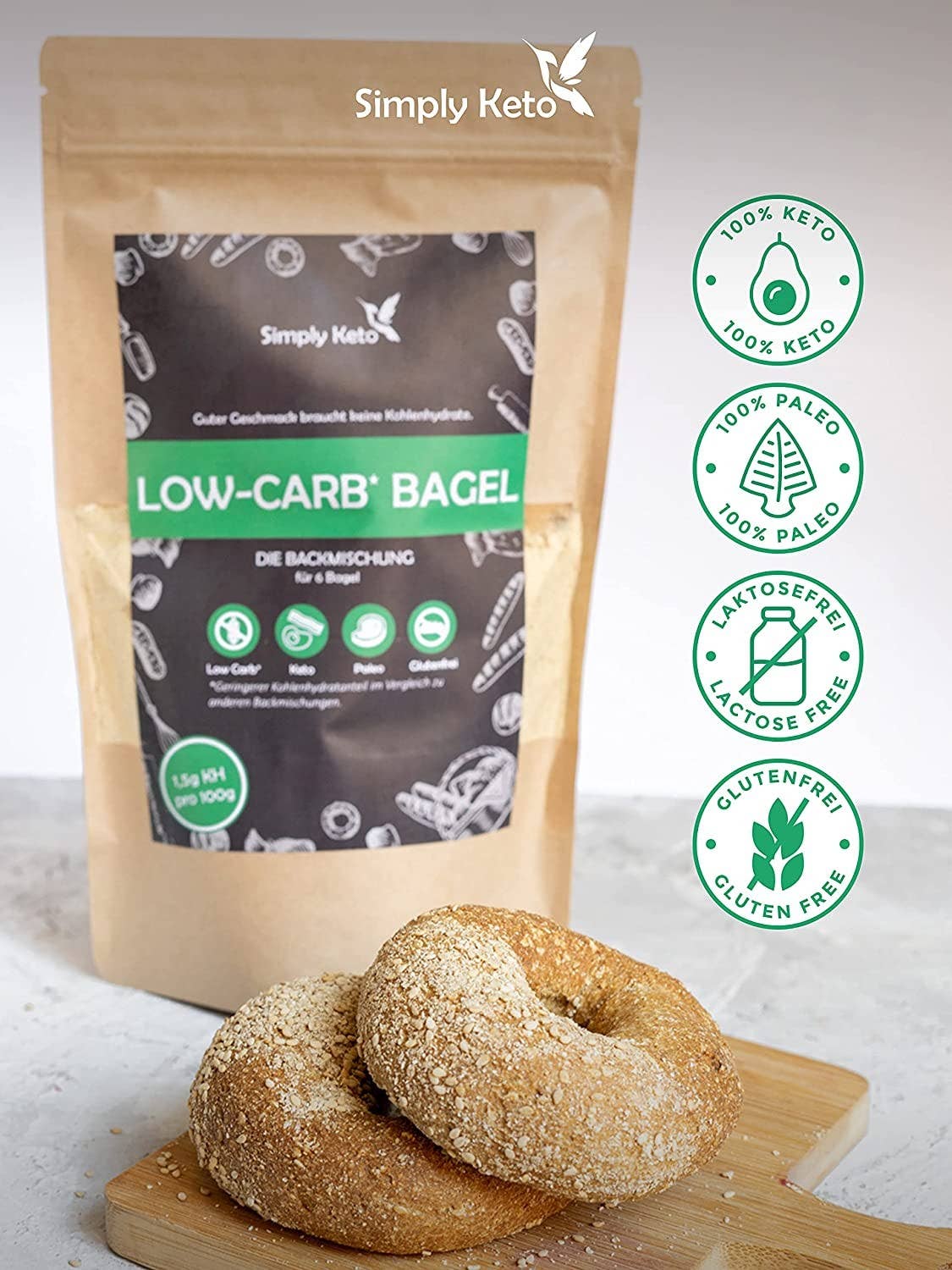 Miscela di cottura per bagel a basso contenuto di carboidrati