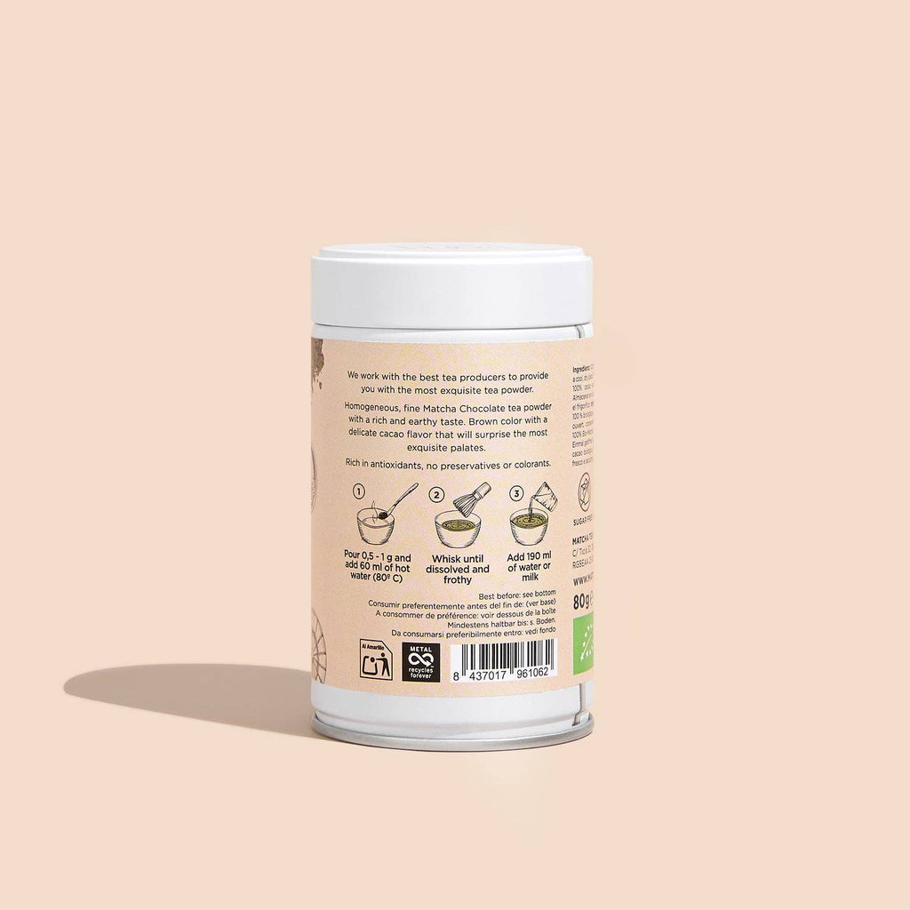 Cioccolato biologico al matcha: 80 grammi