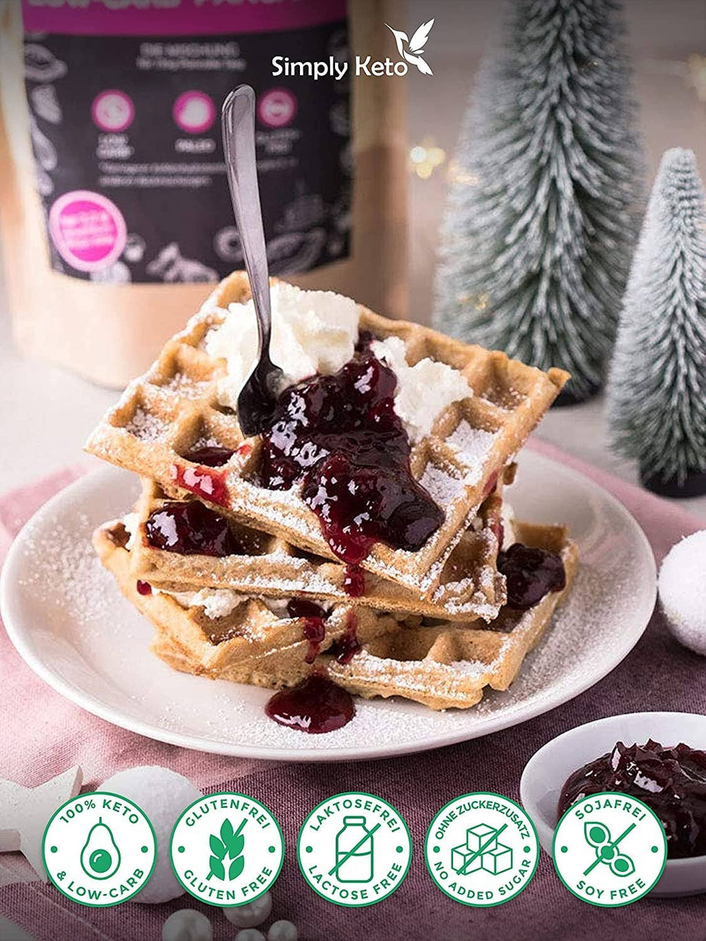 Mix per Pancake e Waffle a Basso Contenuto di Carboidrati